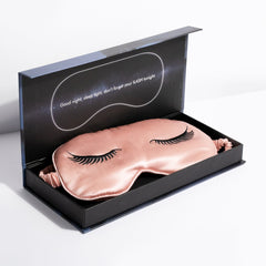 ilash 100% pure mulberry silk eye mask in pink